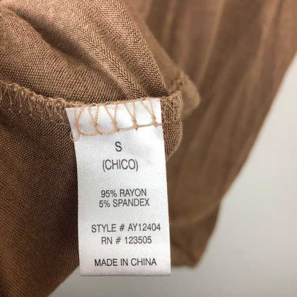 Heart & Hips Womens Top, Brown Small - Picture 8 of 8